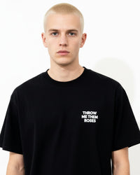 throw me them roses t-shirt - black