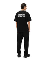 meet me in milan t-shirt - black