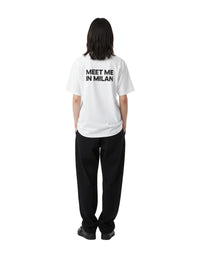 meet me in milan t-shirt - white