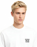 ce n'est pas un cliché t-shirt - white