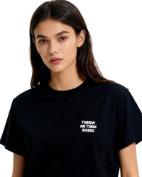 throw me them roses t-shirt - black