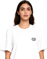 throw me them roses t-shirt - white