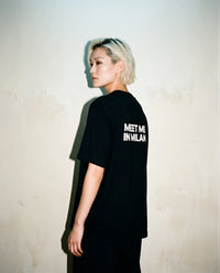 meet me in milan t-shirt - black